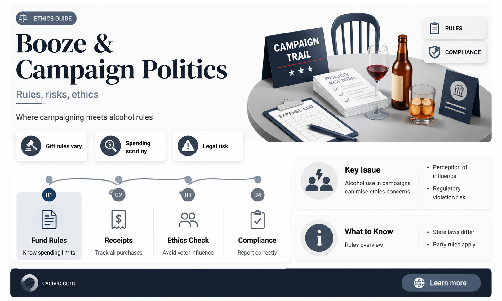 can a political campaign buy alcohol