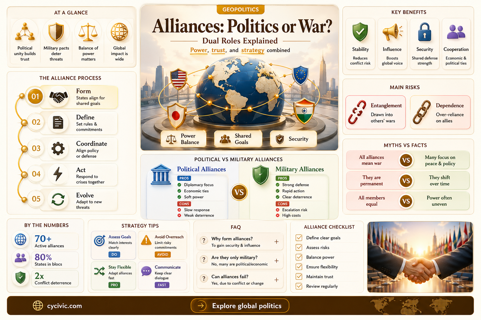 are alliances political or military