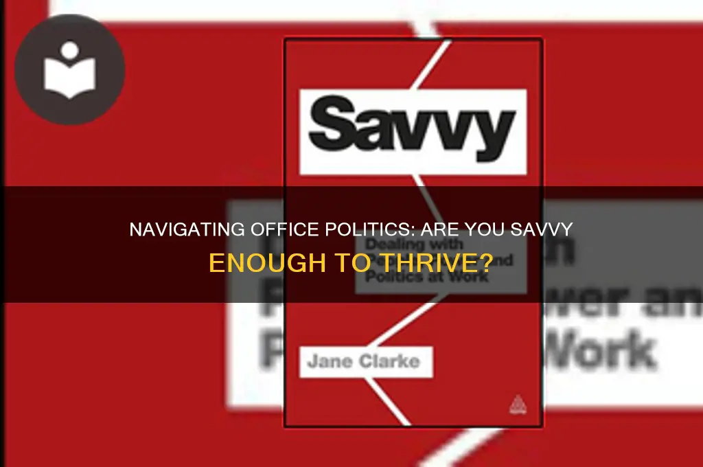 am i savvy office politics