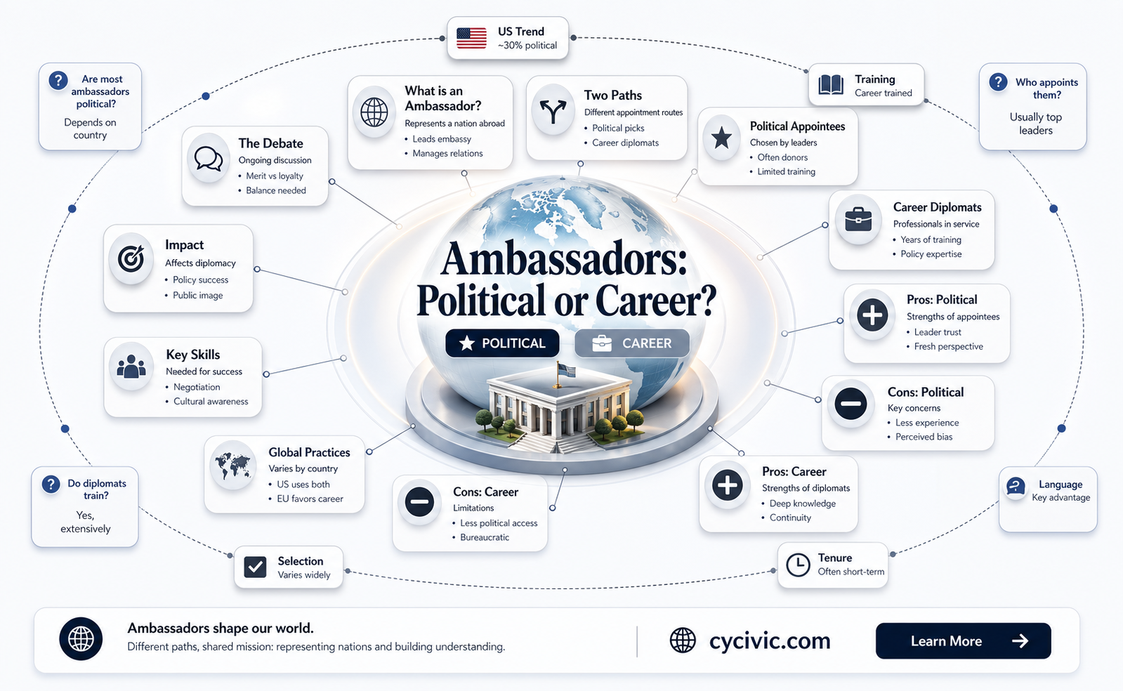 are ambassadors political appointees