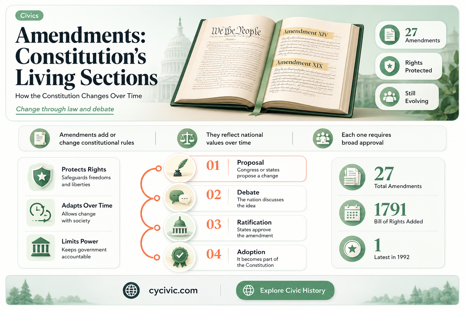 are the amendments known as sections in the constitution