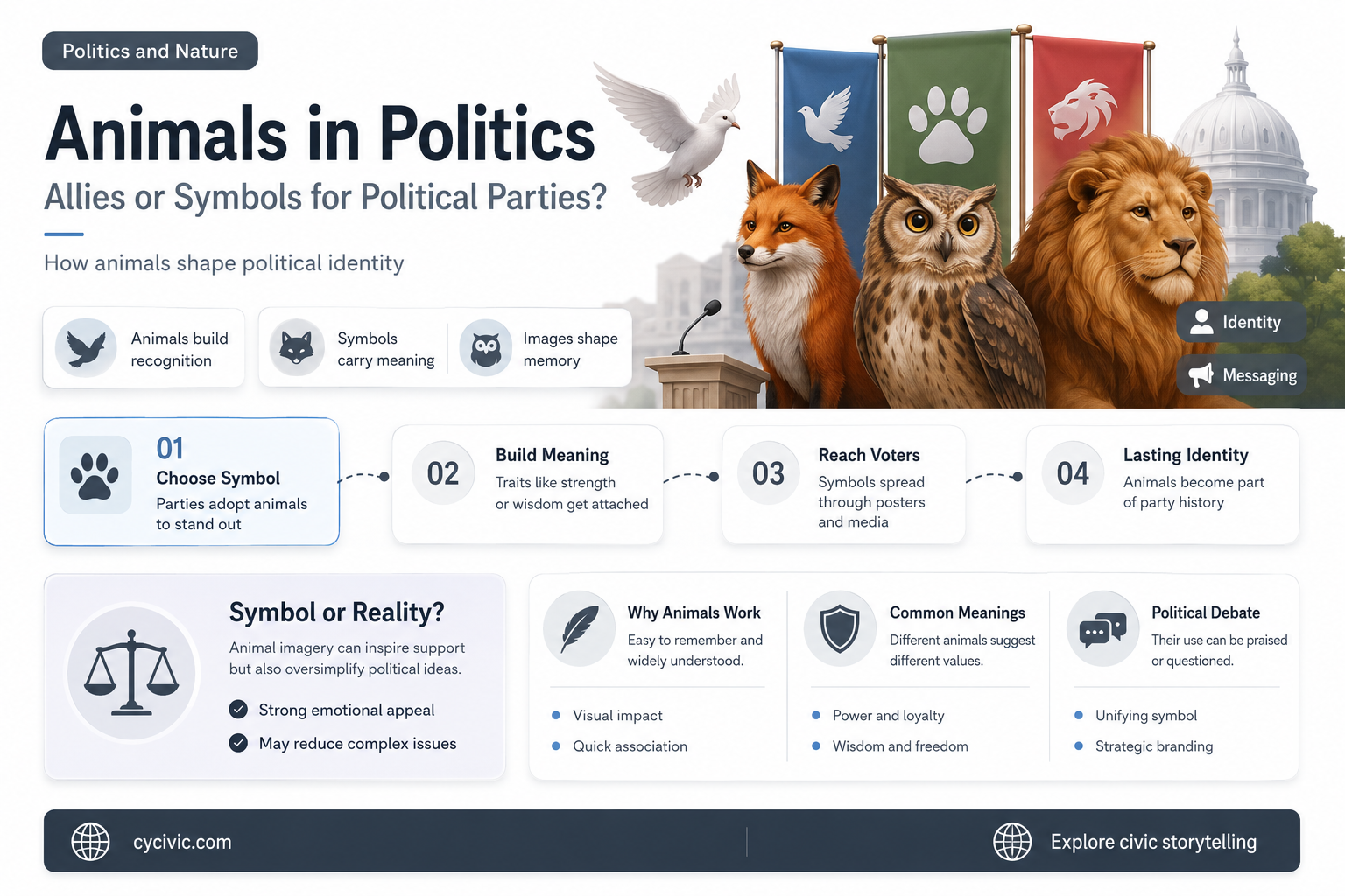 are the animals good for the political parties