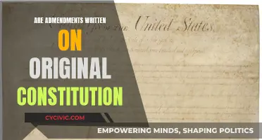 Amendments: Are They Written on the Original US Constitution?