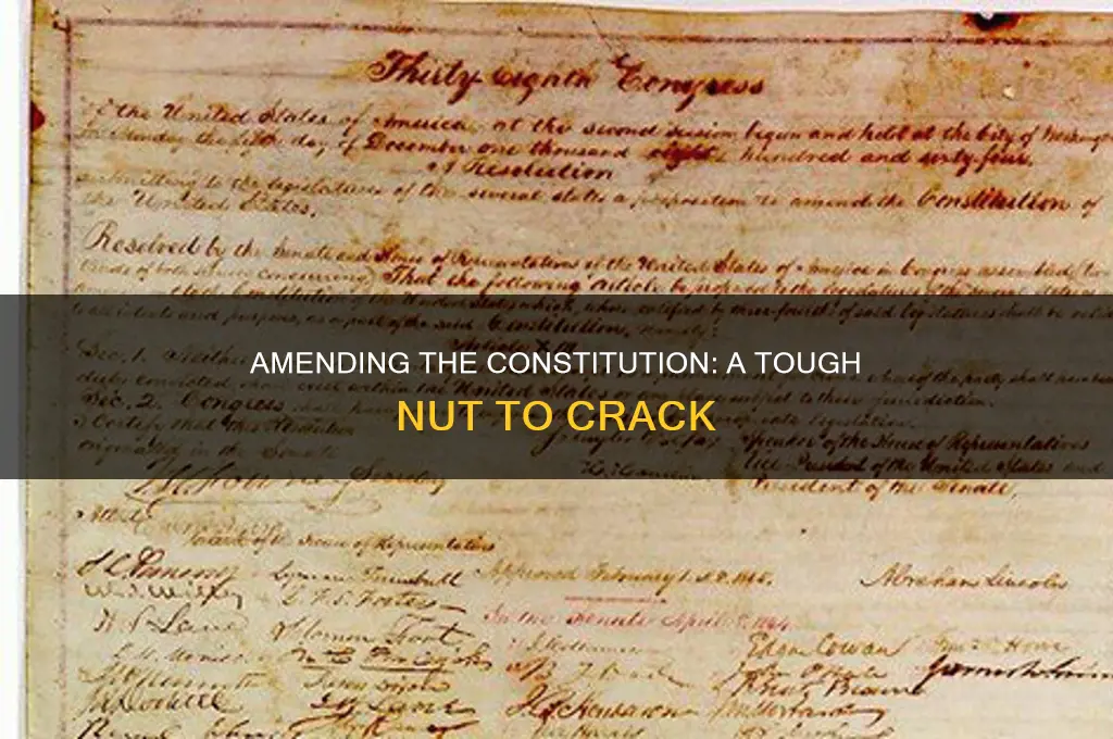 are amendments to the constitution easy to propose