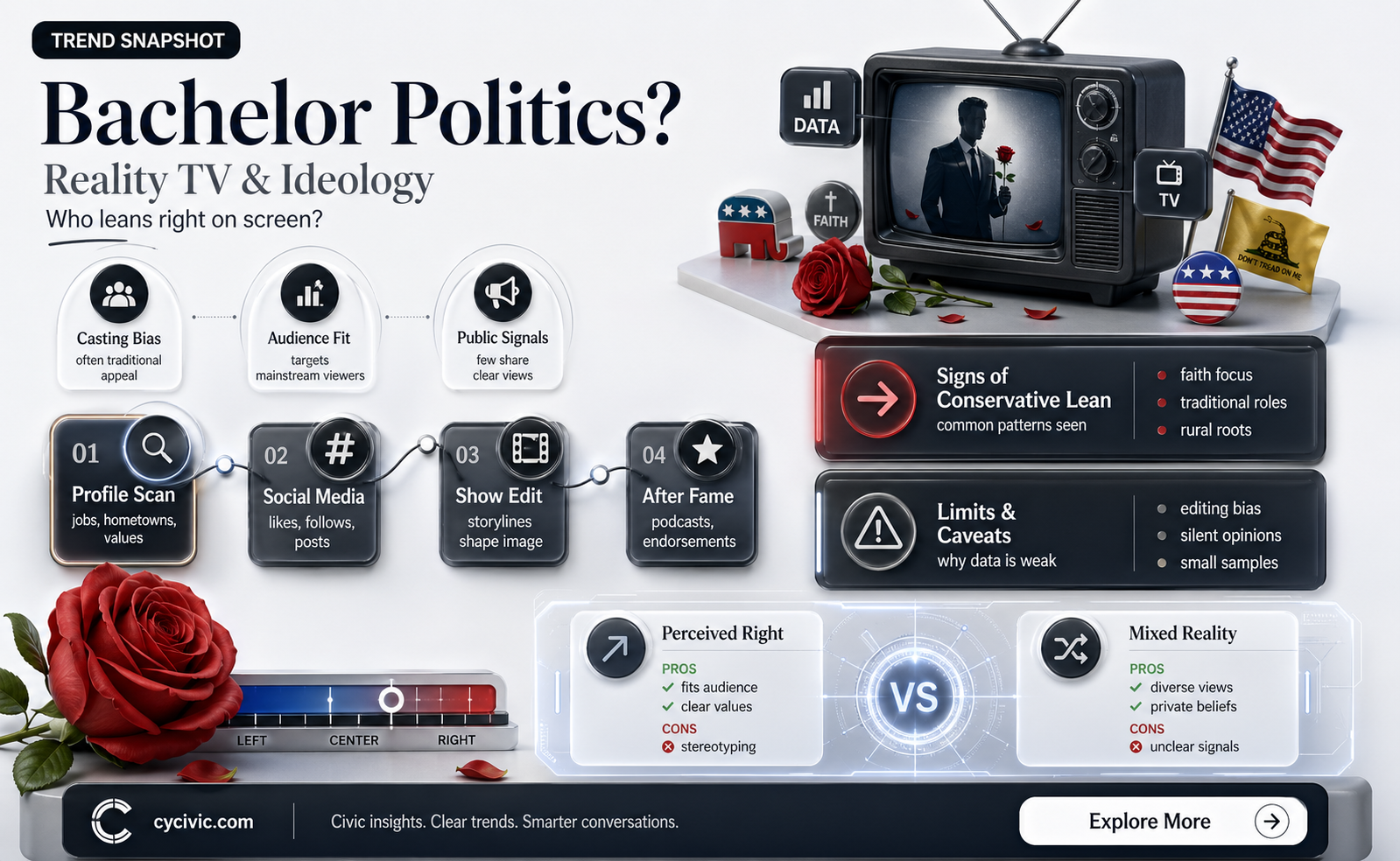 are bachelor contesants consrvagtive politically