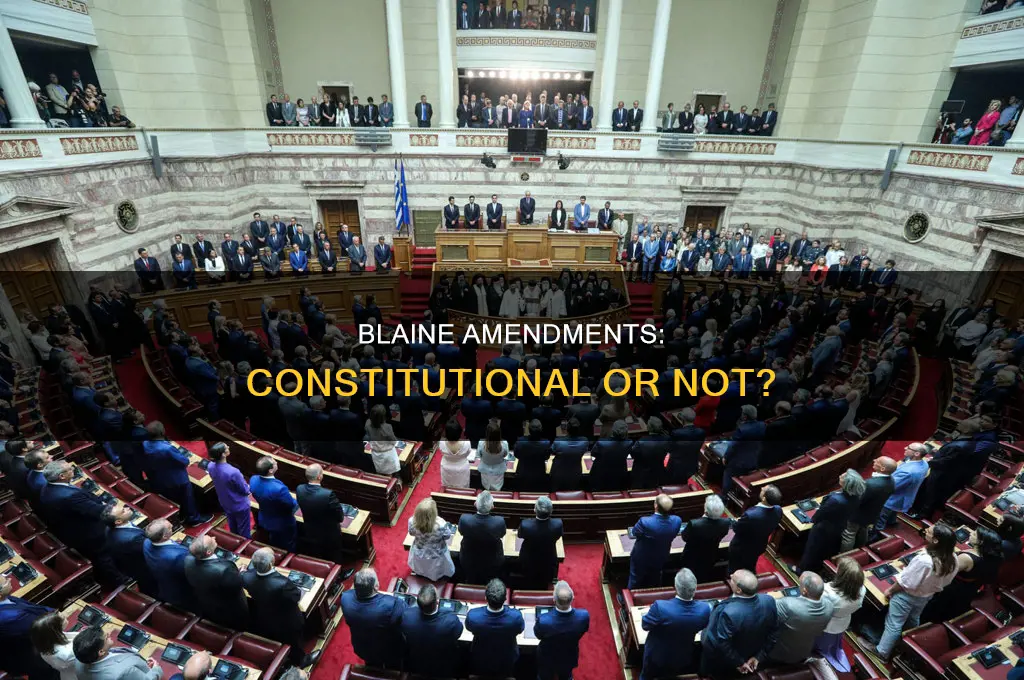 are blaine amendments constitutional