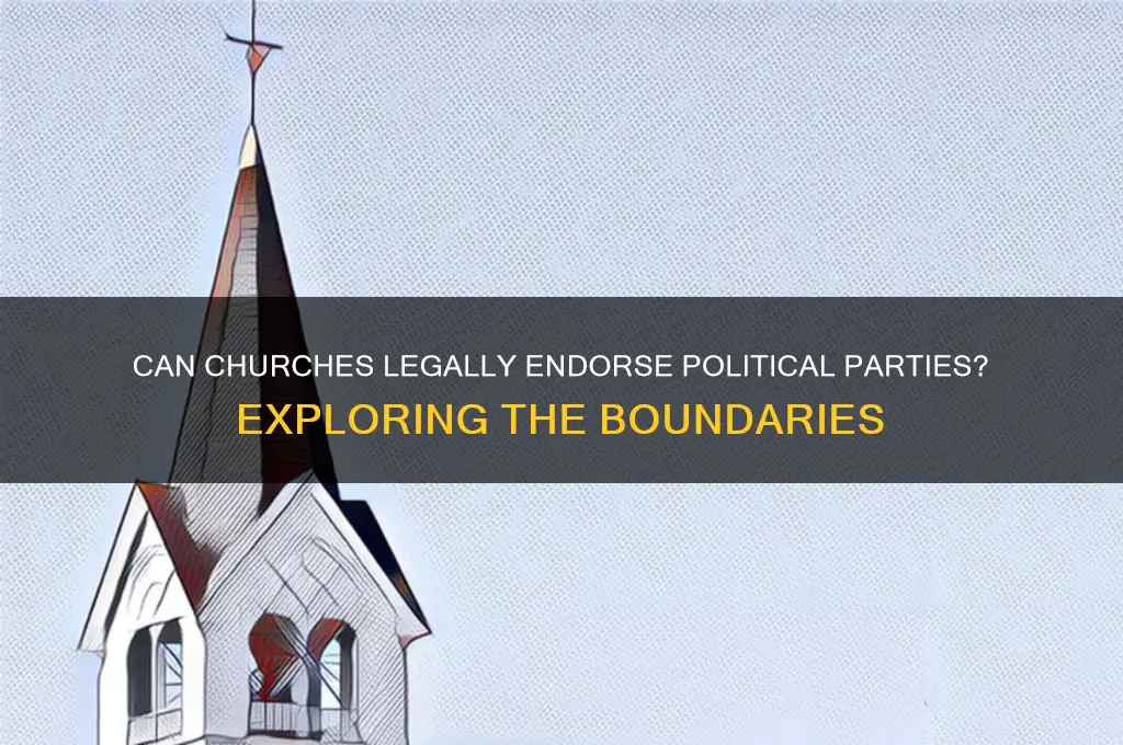 are churches allowed to endorse political parties
