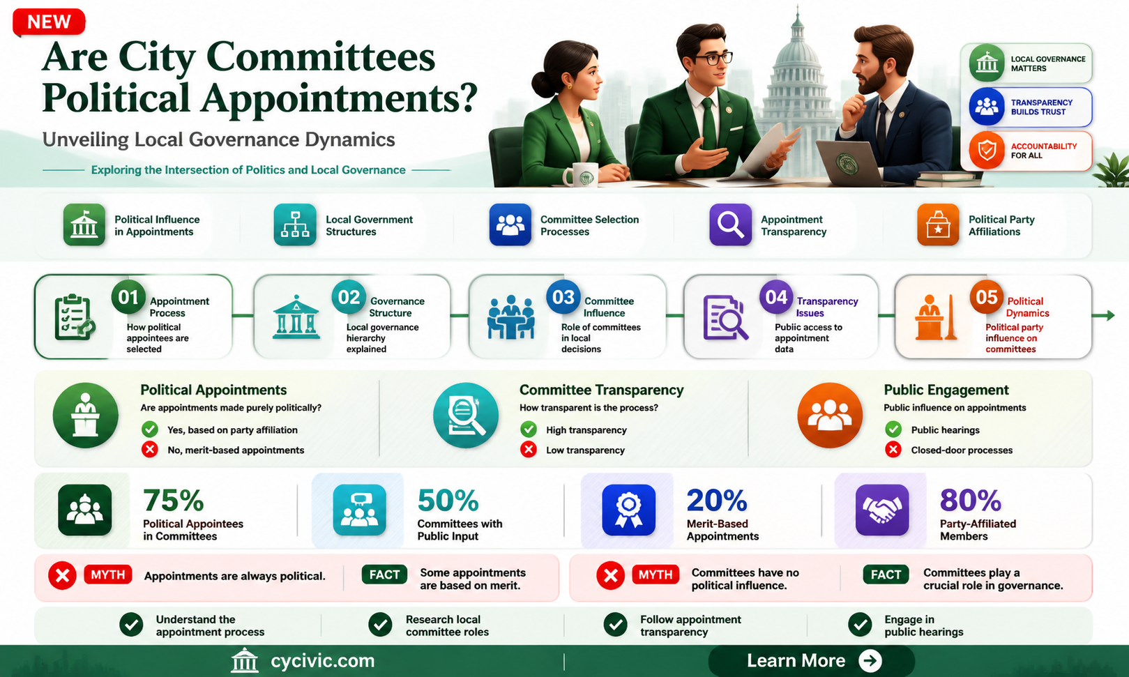 are city committees political appointments