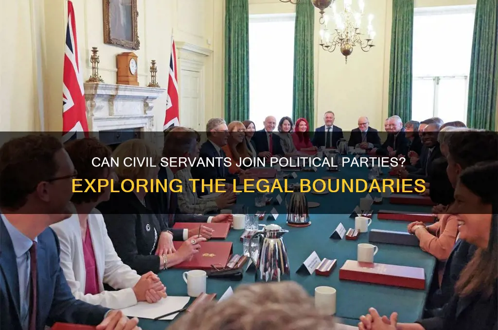 are civil servants allowed to be members of political parties
