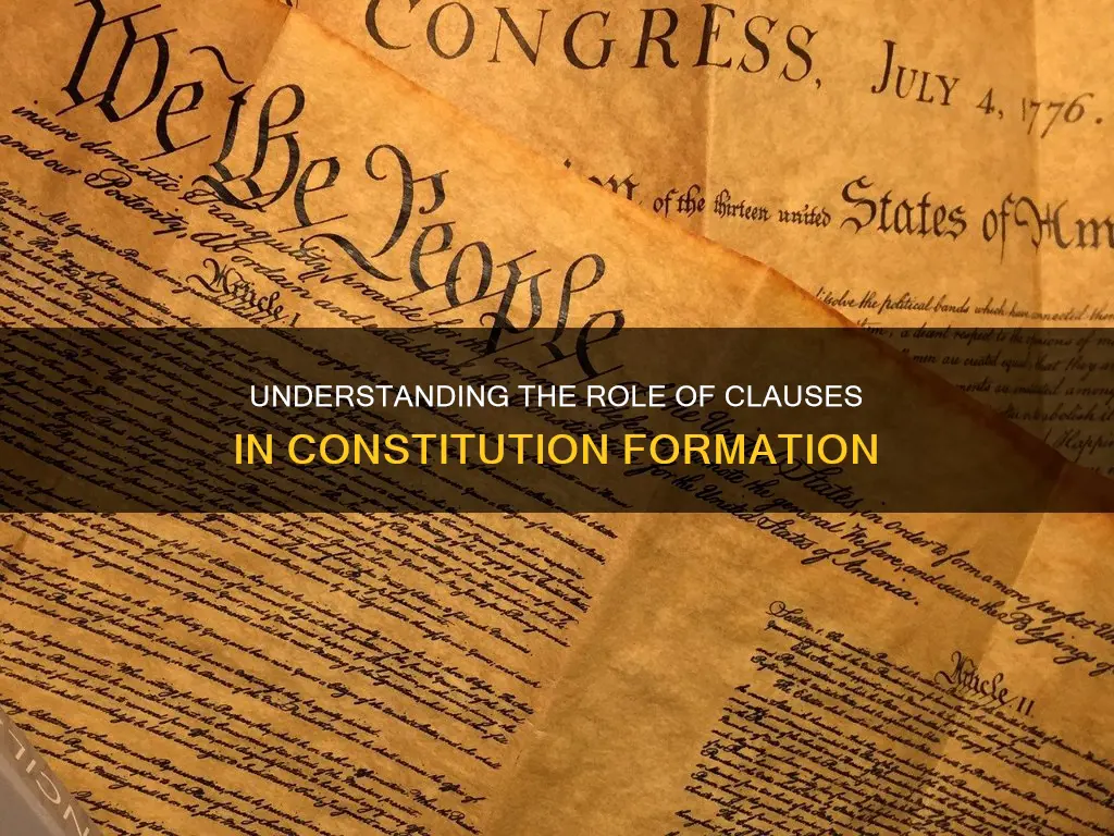 are clauses part of the constitution