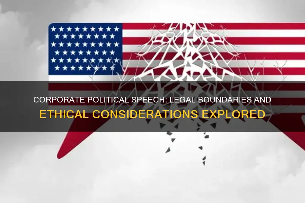 are companies allowed political speech