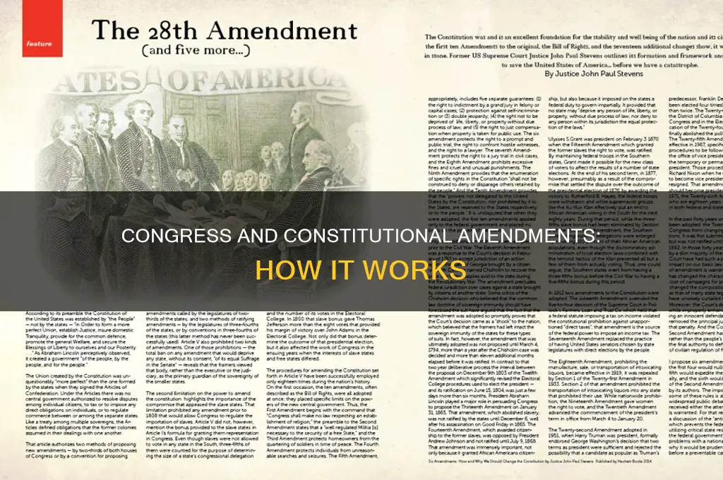are constitutional amendments passed by congress