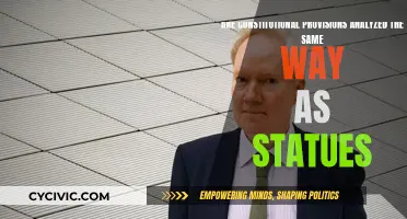 Constitutional Provisions: Different Interpretations Than Statues?