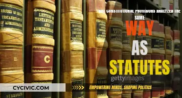 Constitutional Provisions: Different Analysis, Same Weight as Statutes?
