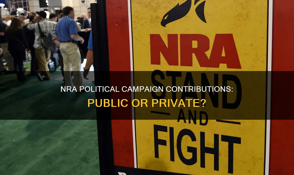 are contributions by the nra to political campaigns public information