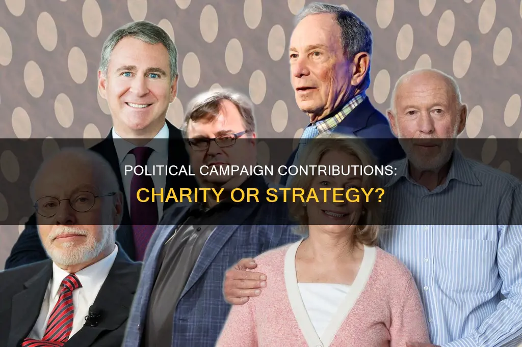are contributions to political campaigns considered charity