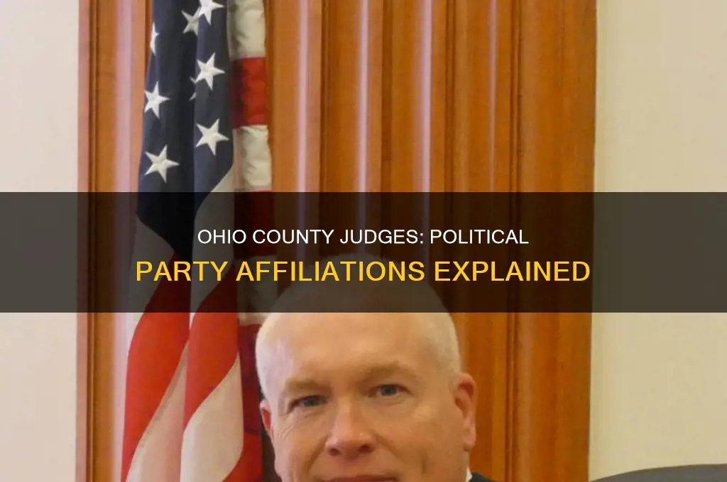 are county judges affiliated with a political party in ohio