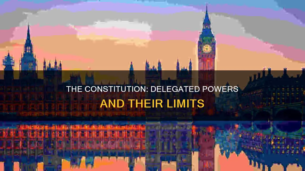 are delegated powers are granted by the constitution