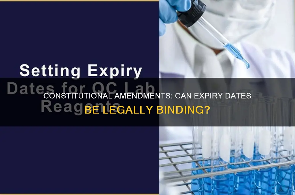 are expiration dates allowed in constitutional amendments
