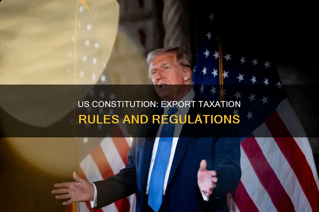 are exports allowed to be taxed us constitution
