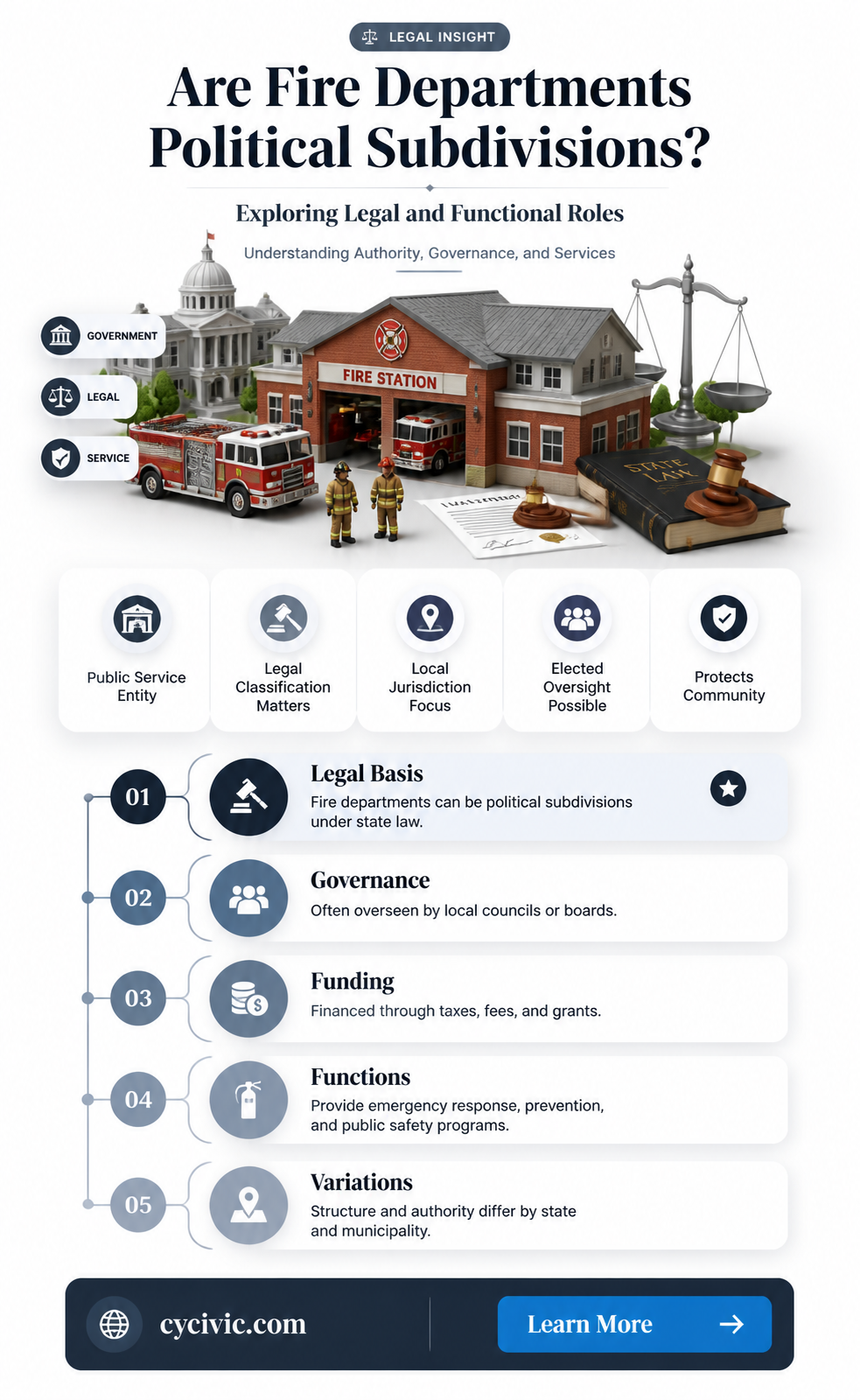 are fire departments political subdivisions