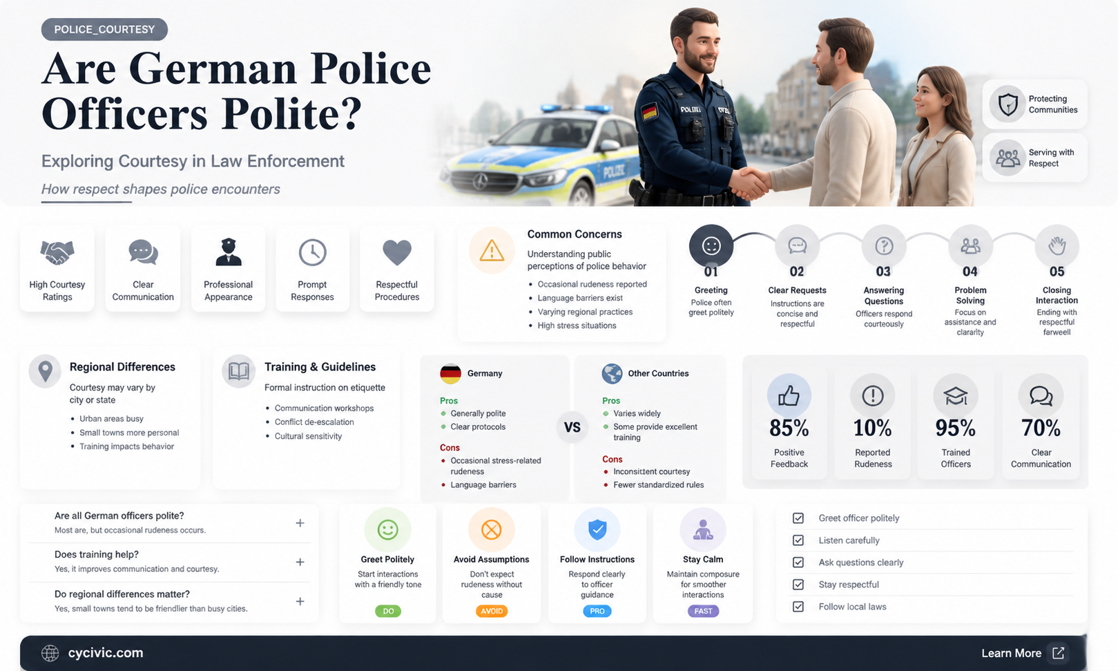 are german police officers polite