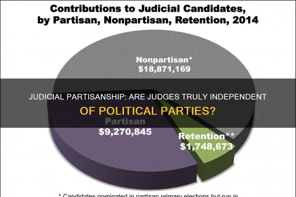 are judges affiliated with a political party