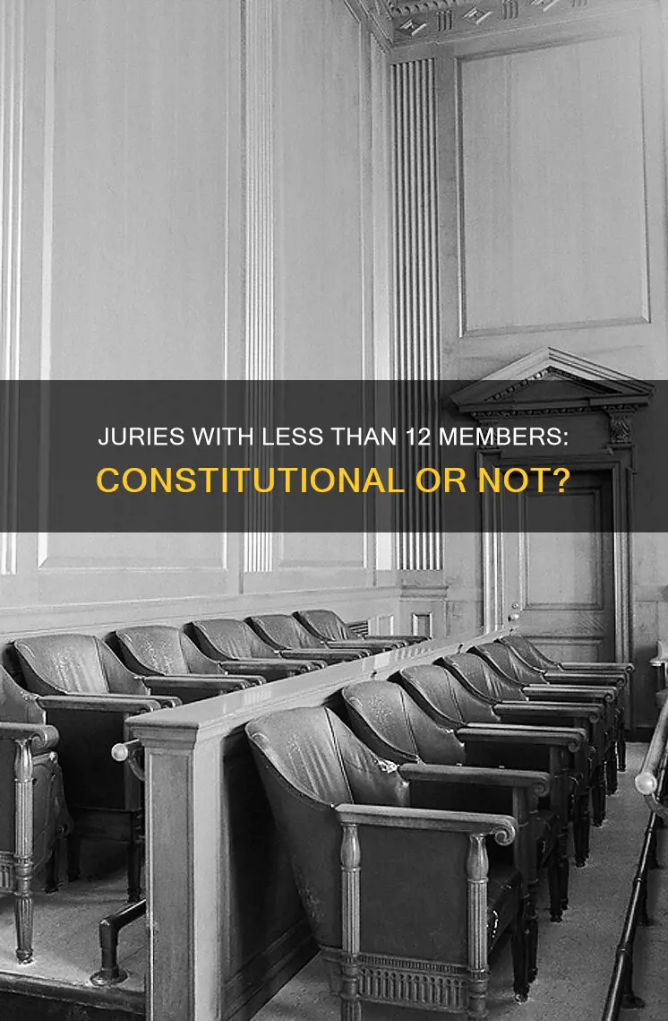 are juries less than 12 members are constitutional