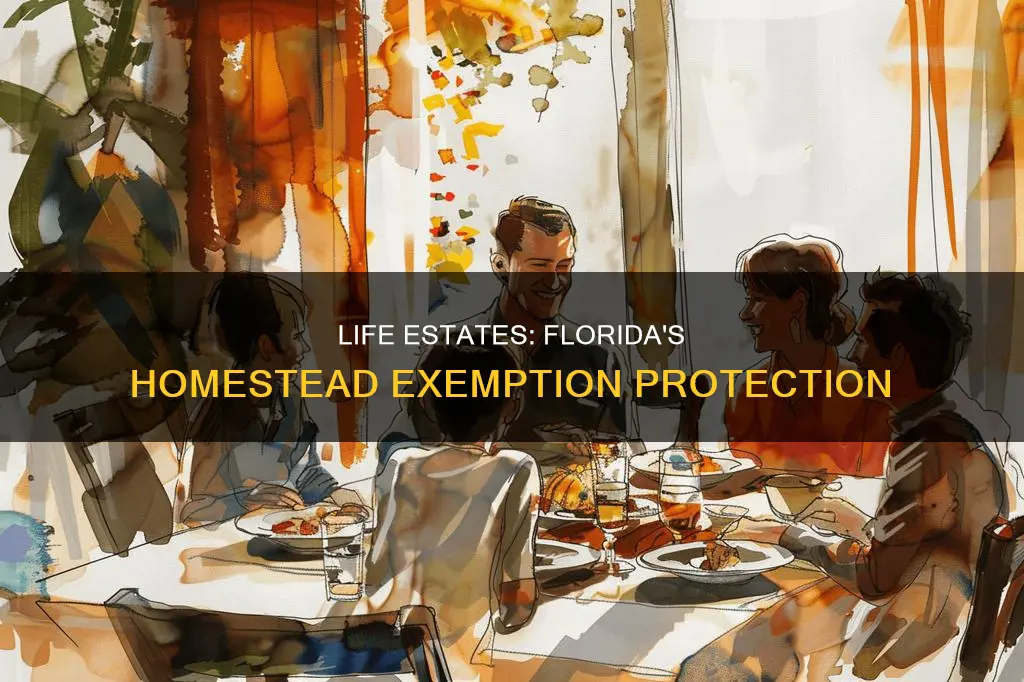 are life estates protected by the florida constitutional homestead exemption