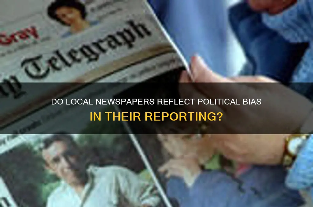 are local newspapers politically inclined