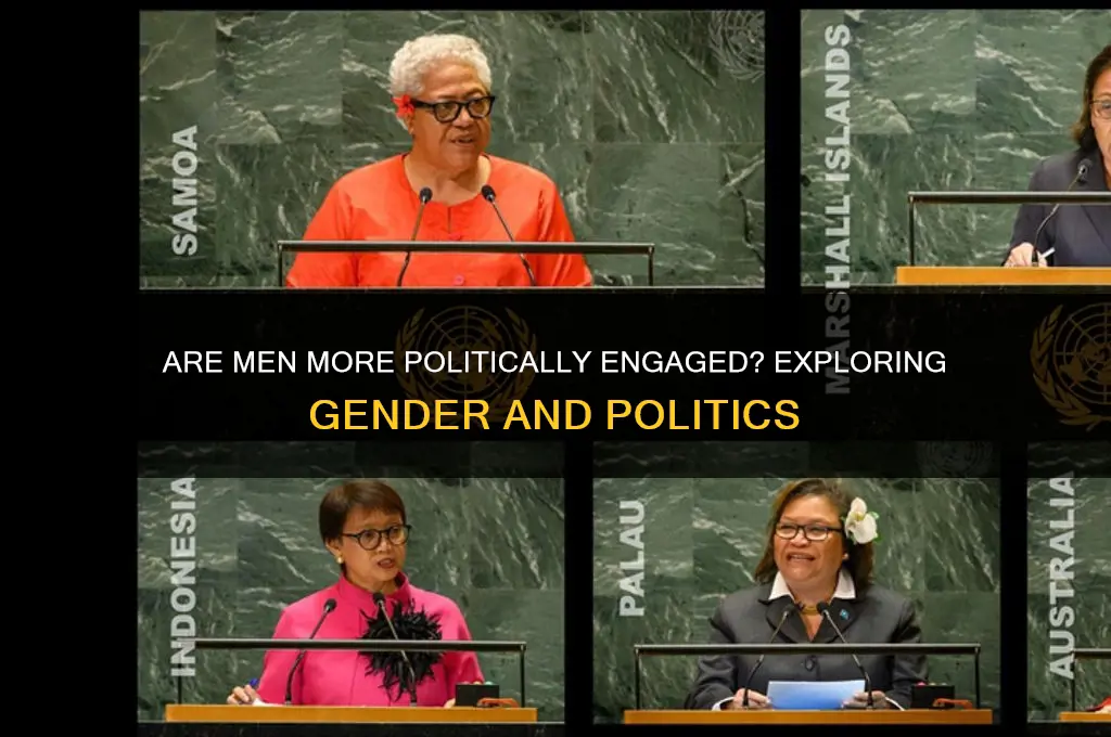 are males more into politics