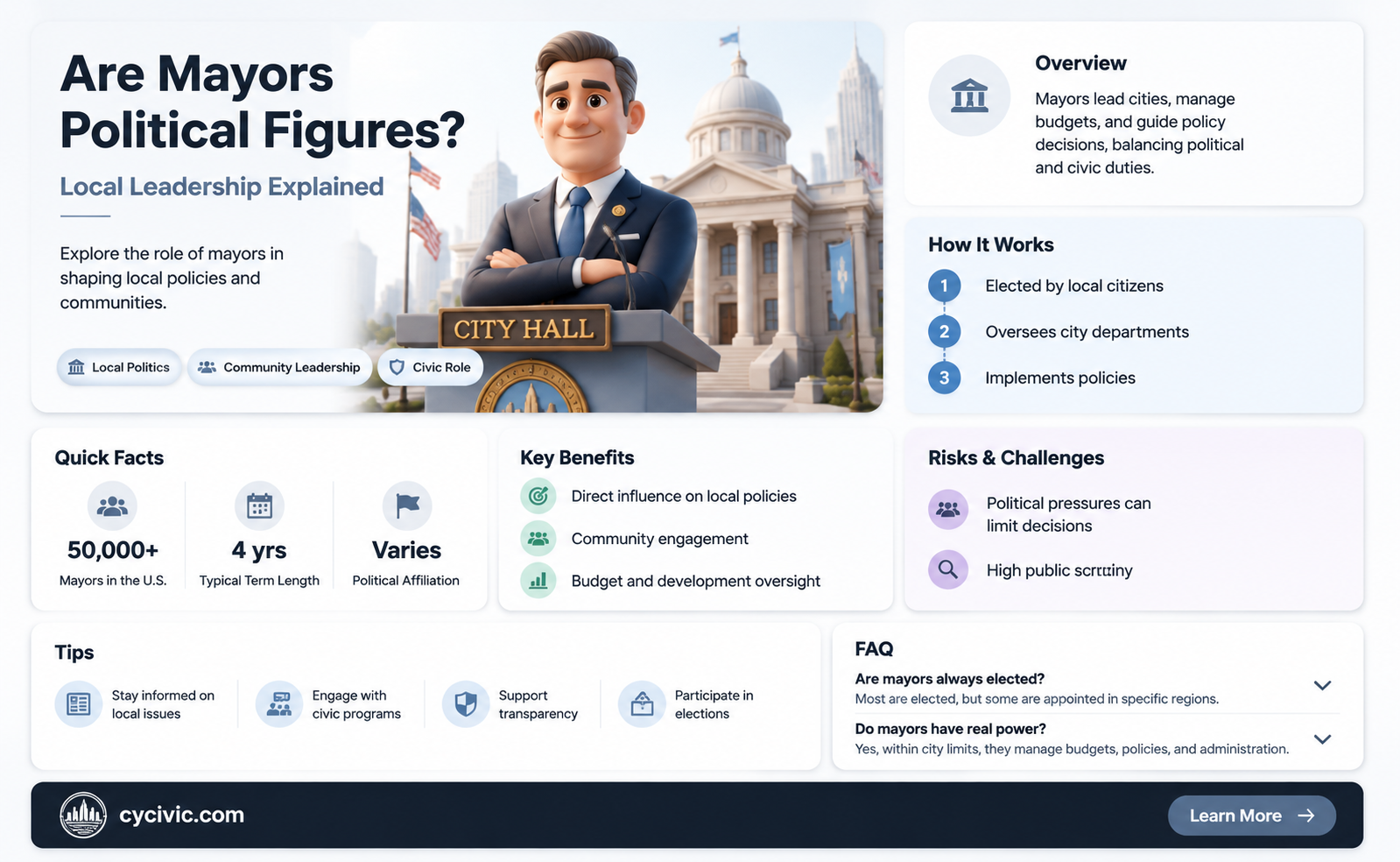 are mayors considered political