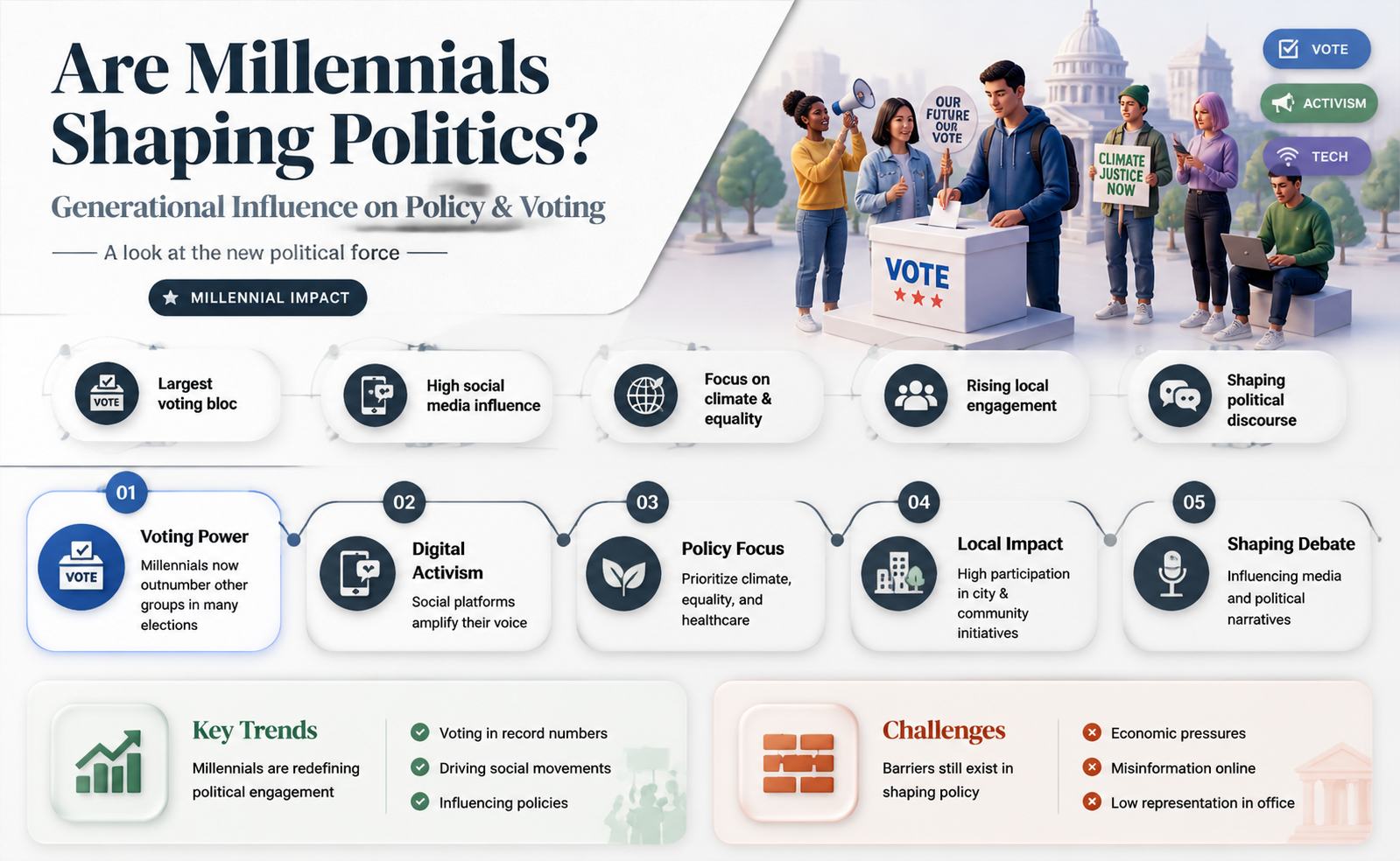 are millenials more politically active