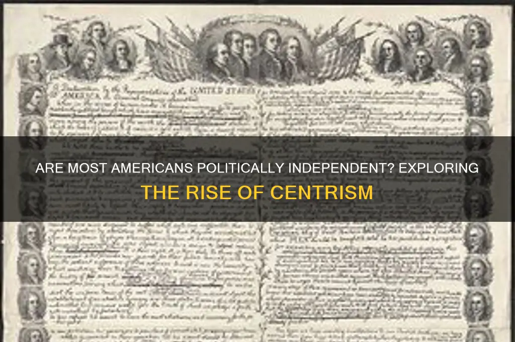 are most americans independent politically