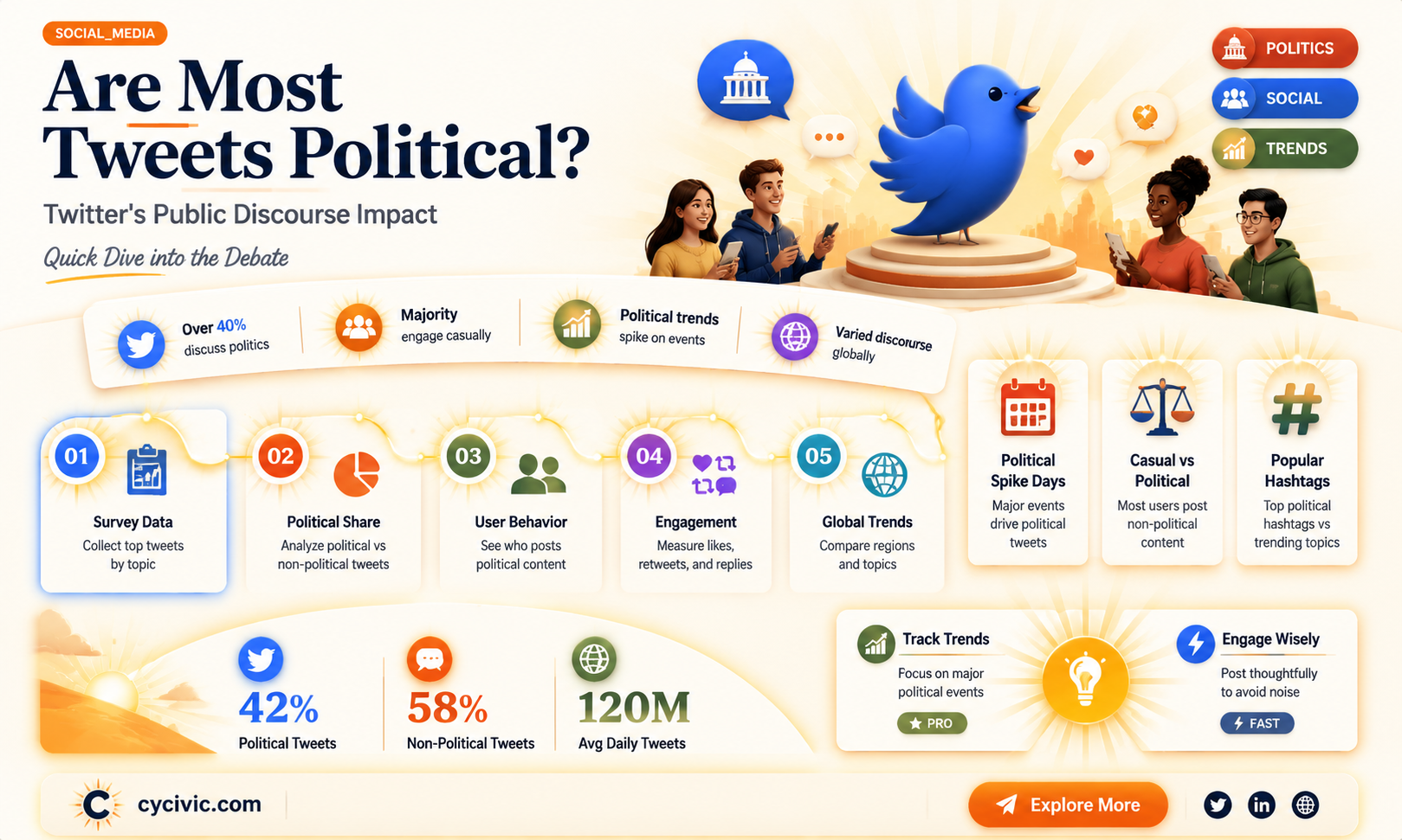 are most tweets political