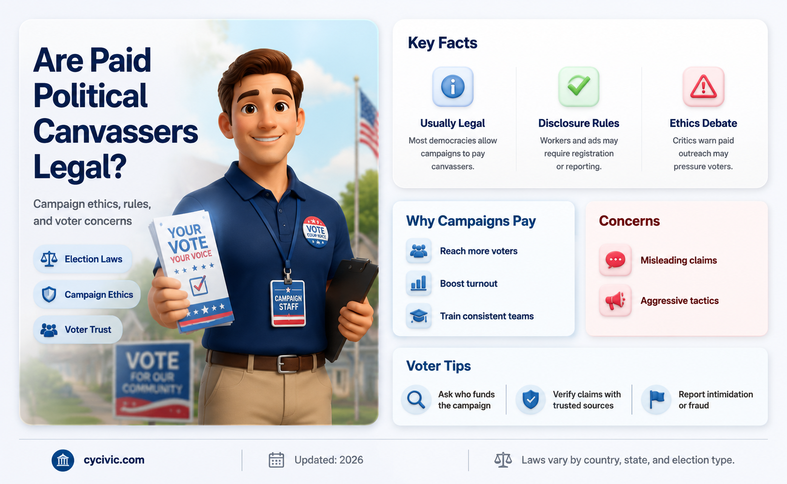 are paid political canvassers legal