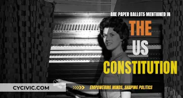 The US Constitution and Paper Ballots: What's the Connection?