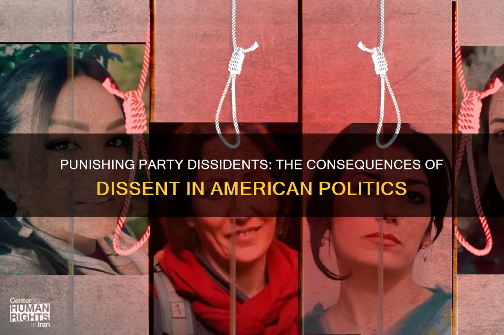 are party dissidents easily punished in american politics