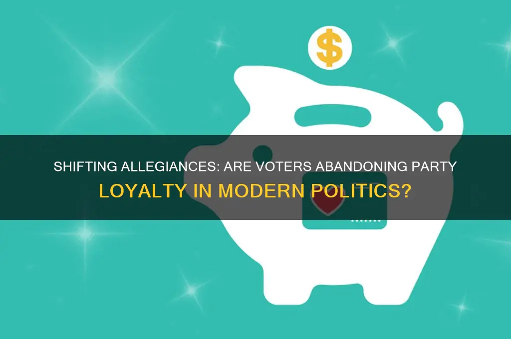 are people more loyal to political parties or less loyal