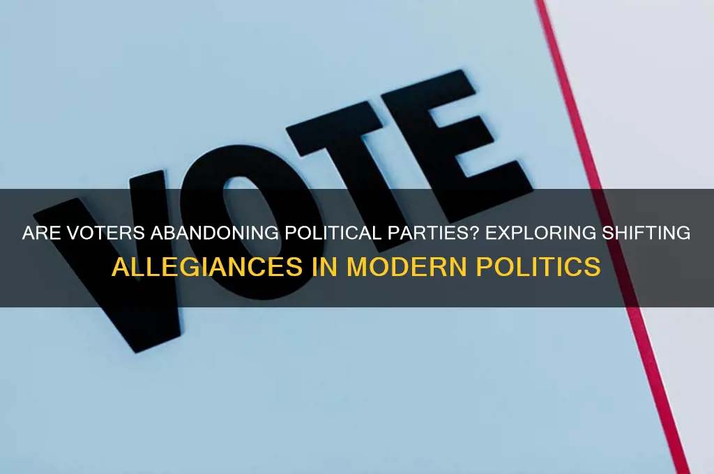 are people moving away from parties in politics research