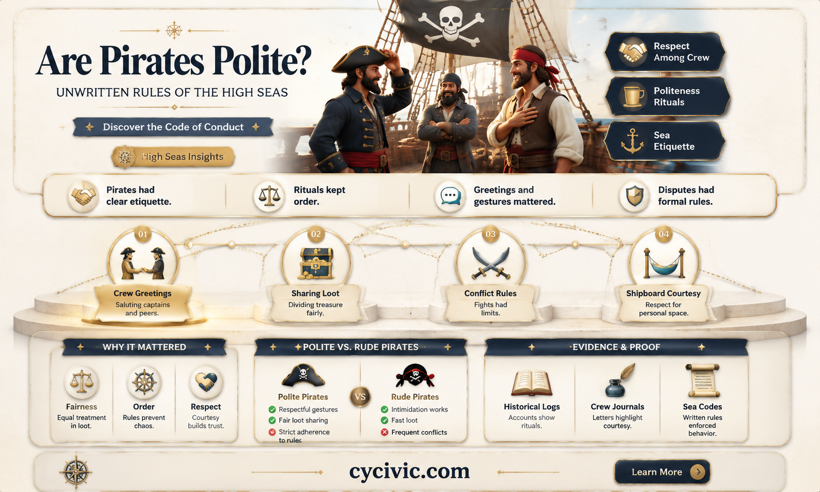 are pitates polite rules