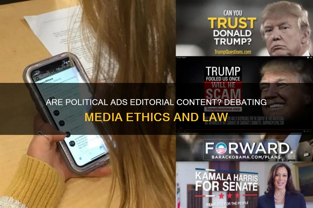 are political ads considred editorial