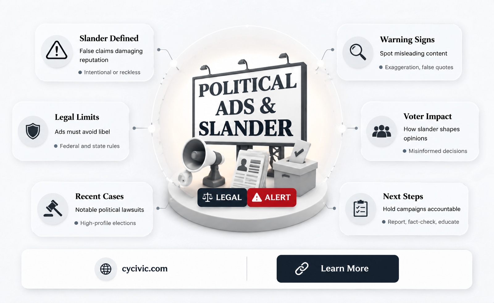 are political ads slandering illegla
