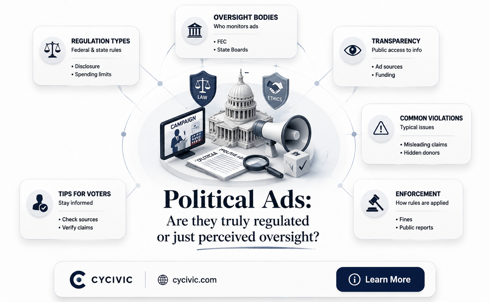 are political ads regulated