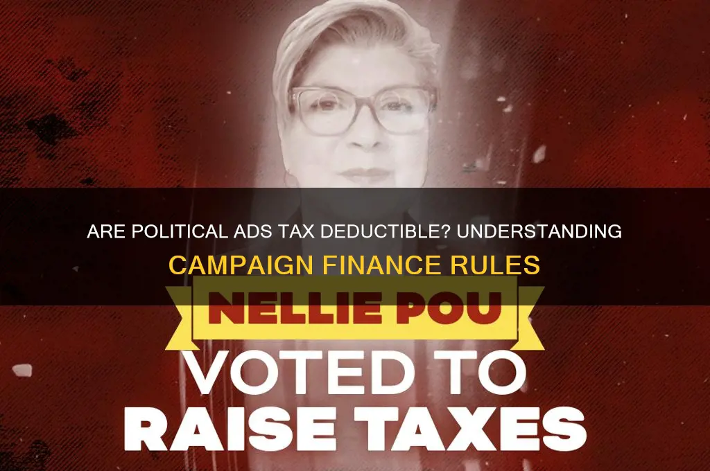 are political ads tax deductible