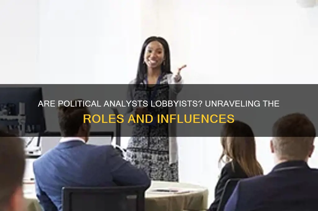 are political analysts lobbyists