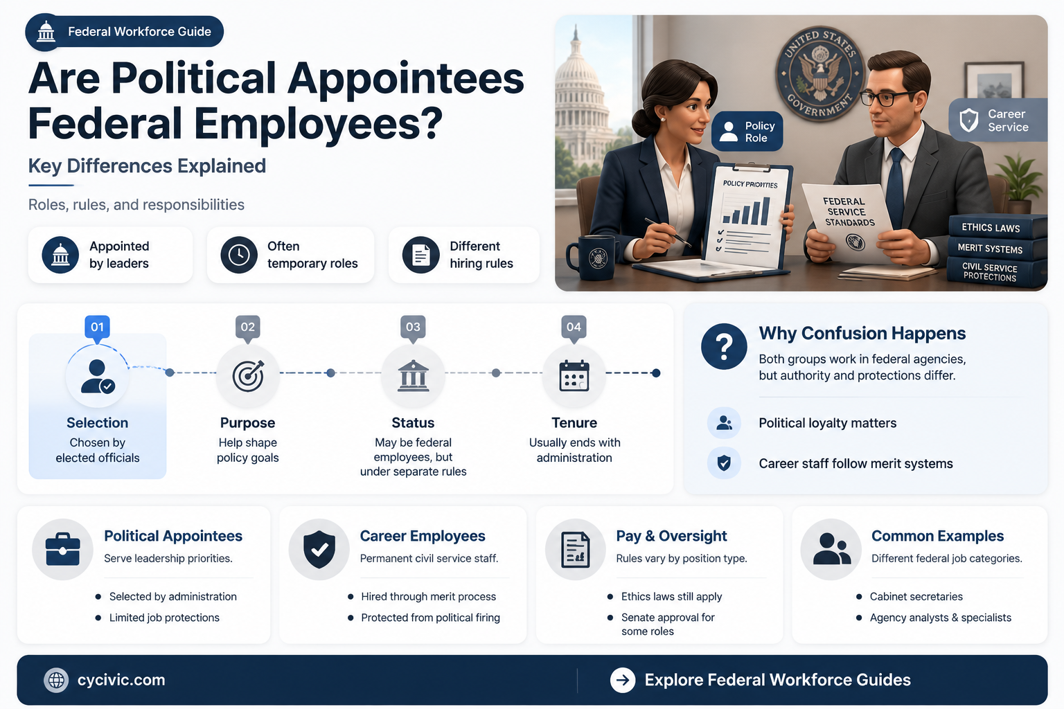 are political appointees federal employees