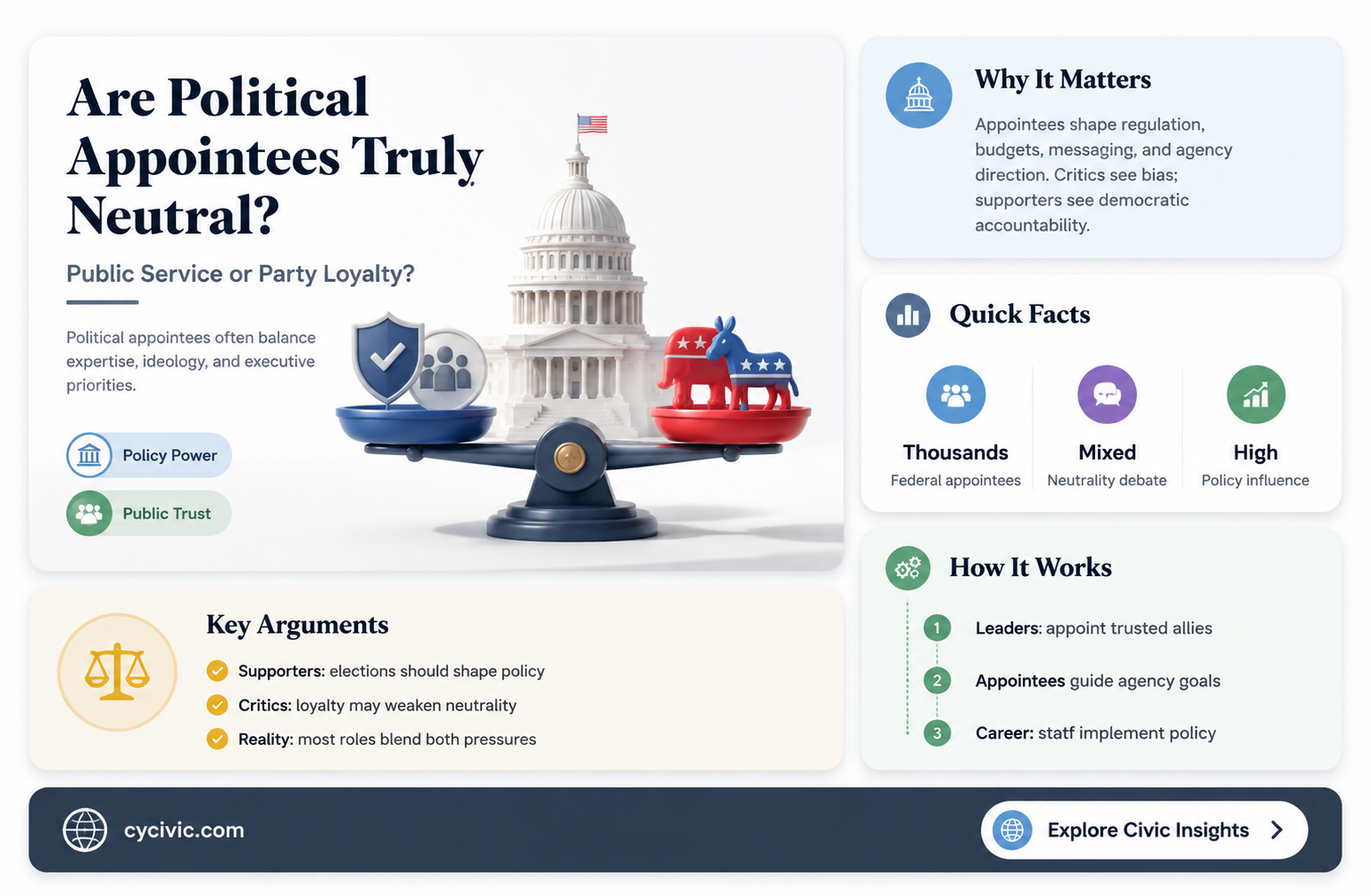 are political appointees political actors