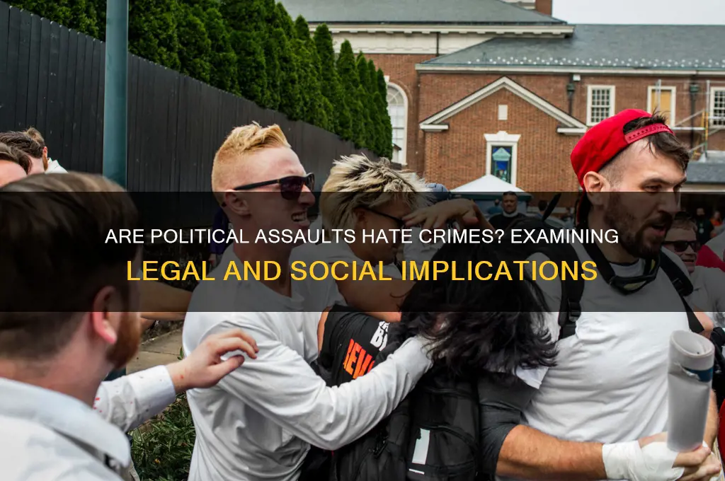 are political assaults hate crimes