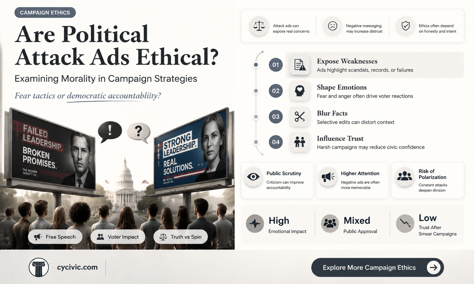 are political attack ads ethical